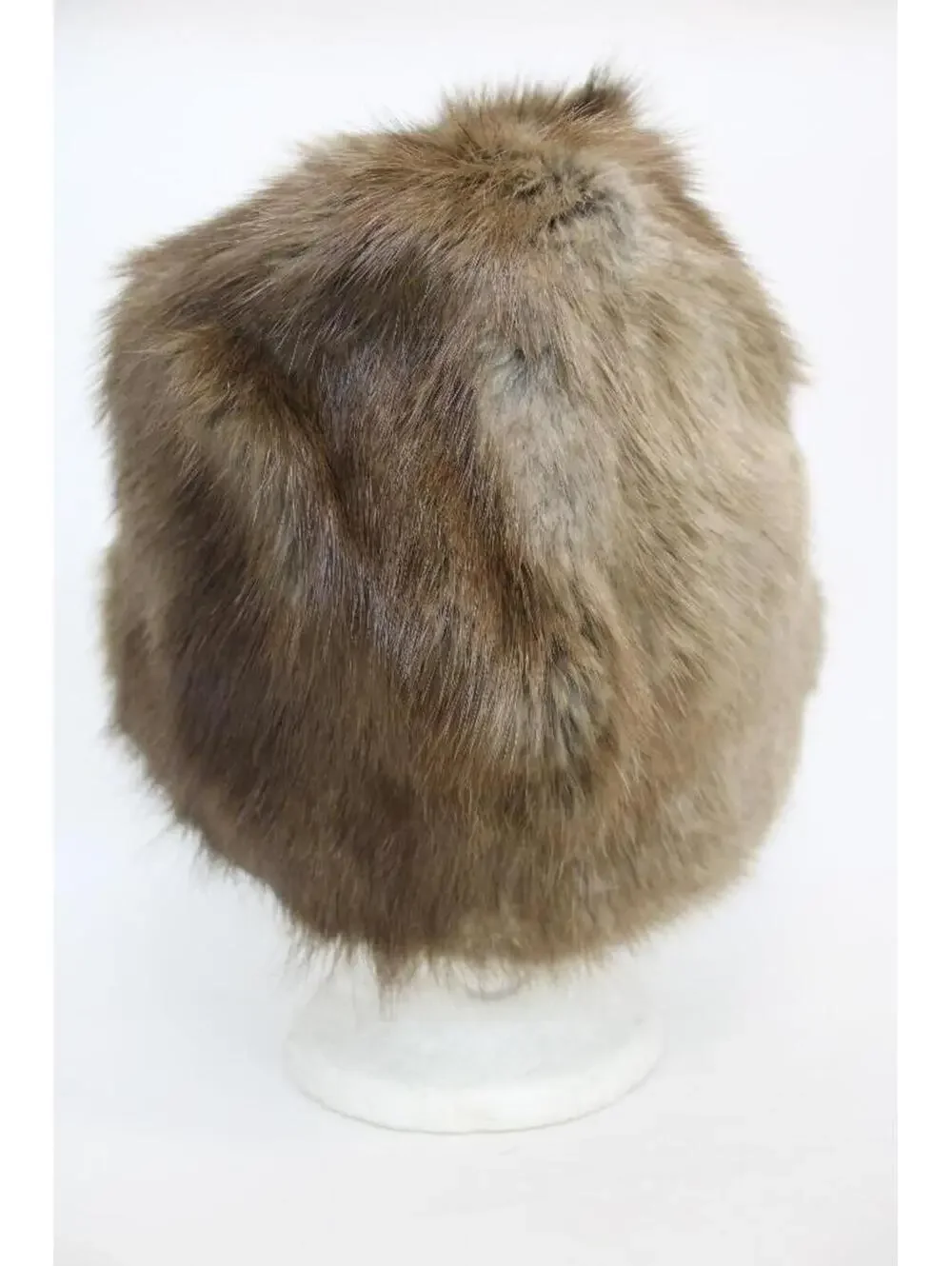 Excellent Natural Canadian Muskrat Fur Hat Cap Women Woman Size All - Picture 3 of 5
